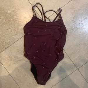 Patterned Jolyn fixed-back One-piece